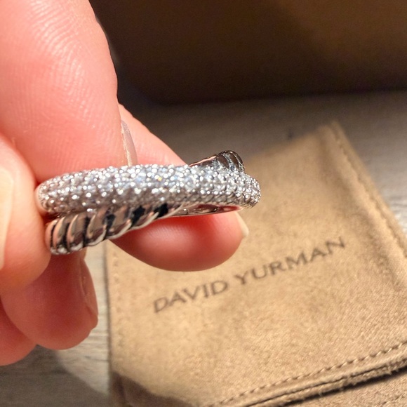 David Yurman Silver and Black Women's Ring - Picture 3 of 7